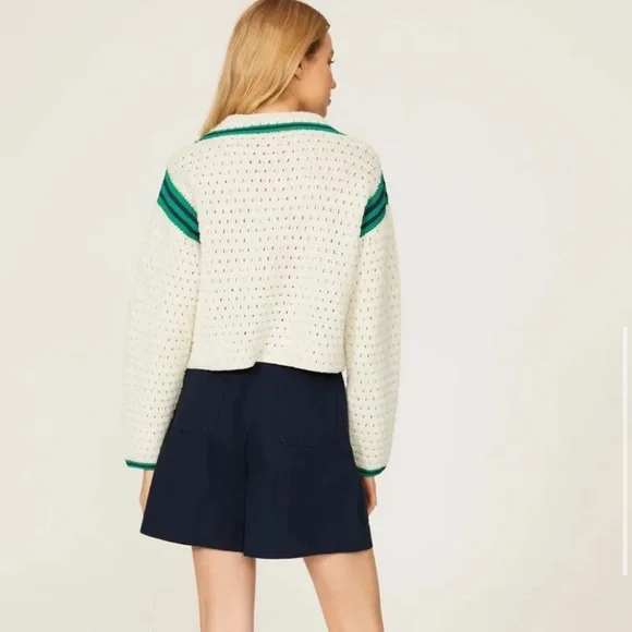 Nicolas Polo Sweater wool
Sandro hand knit fall cream logo casual designer $455 - Picture 5 of 13